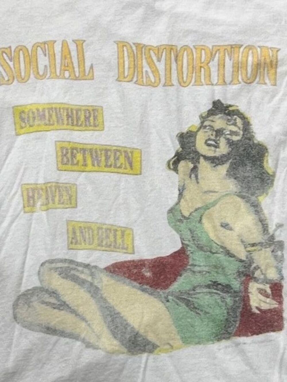 Social Distortion Preowned Medium Ringer T-shirt